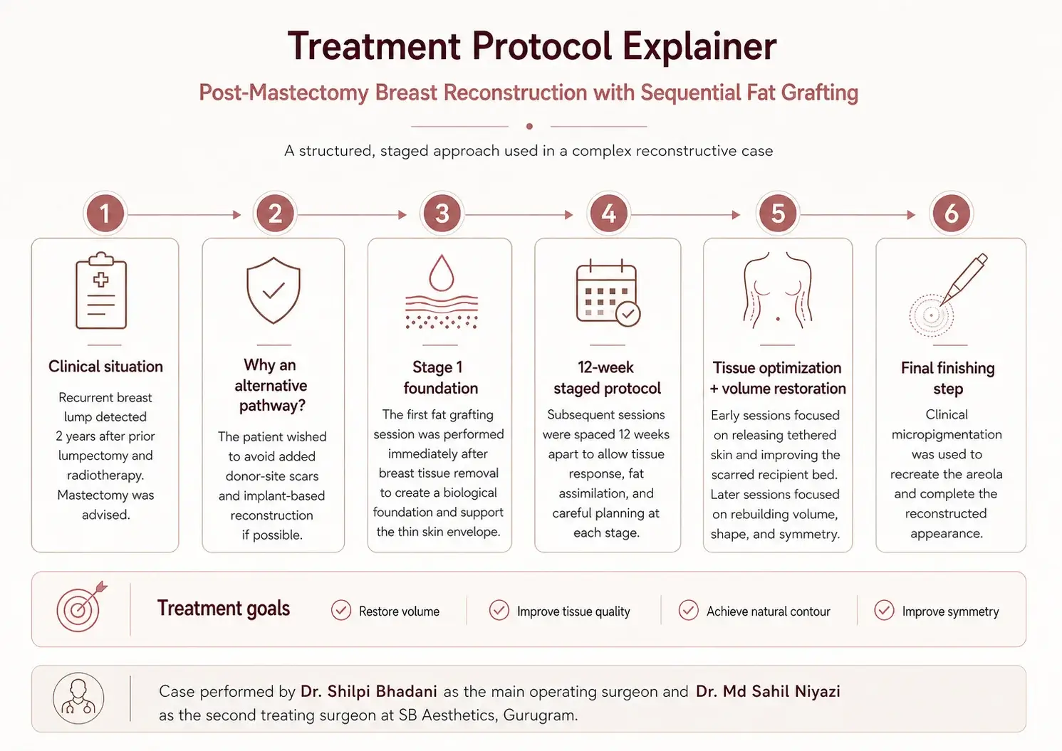 Breast Reconstruction After Mastectomy: A Staged Fat Grafting Case Study